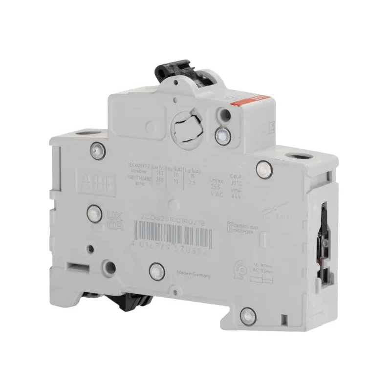 ABB ComPact Home Miniature Circuit Breaker 3-Pole 6A Type B 440V AC 6 kA Breaking Capacity SH200