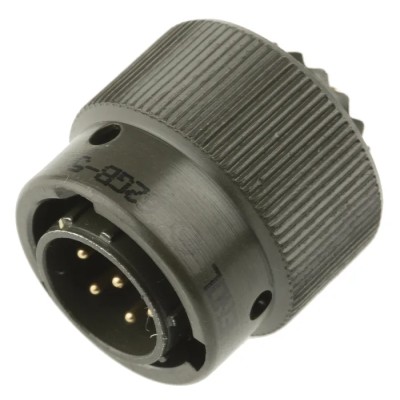 Amphenol Limited Mil Spec Circular Connector 7 Contacts Brass Straight 500, 700V AC 7.5A Shell Size 10 62GB-56T10-07PN