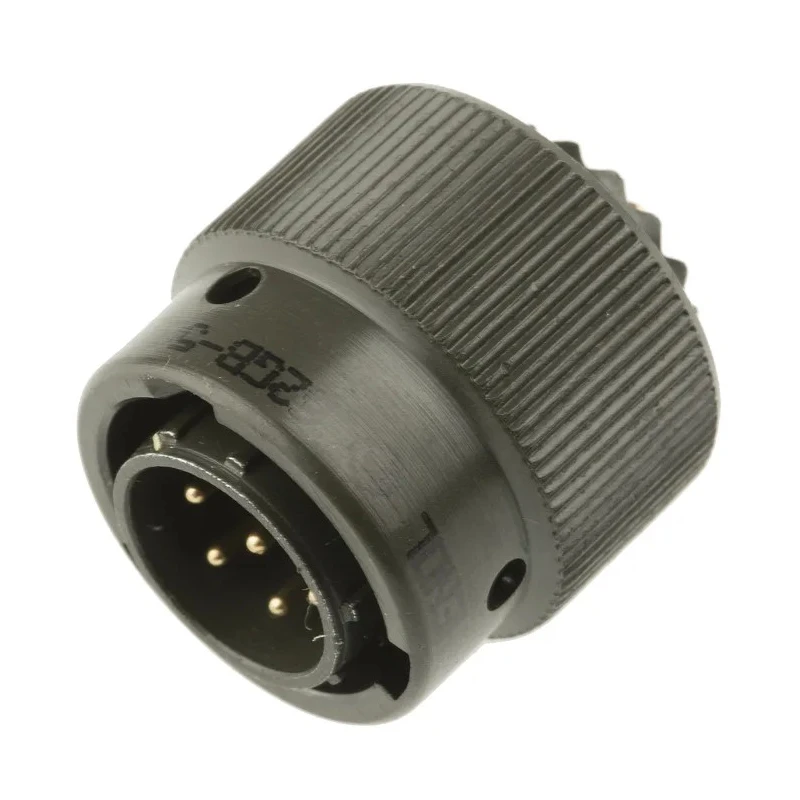 Amphenol Limited Mil Spec Circular Connector 7 Contacts Brass Straight 500, 700V AC 7.5A Shell Size 10 62GB-56T10-07PN