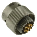Amphenol Limited Mil Spec Circular Connector 7 Contacts Brass Straight 500, 700V AC 7.5A Shell Size 10 62GB-56T10-07PN
