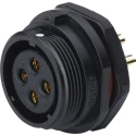 RS PRO Industrial Circular Connector 5 Contacts Front Mount Socket Female IP68 500V 10A 124-6673