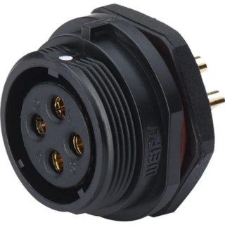 RS PRO Industrial Circular Connector 5 Contacts Front Mount Socket Female IP68 500V 10A 124-6673