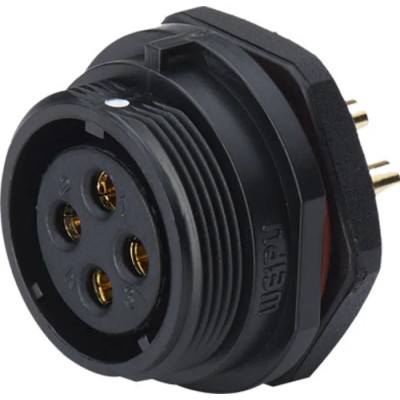 RS PRO Industrial Circular Connector 5 Contacts Front Mount Socket Female IP68 500V 10A 124-6673
