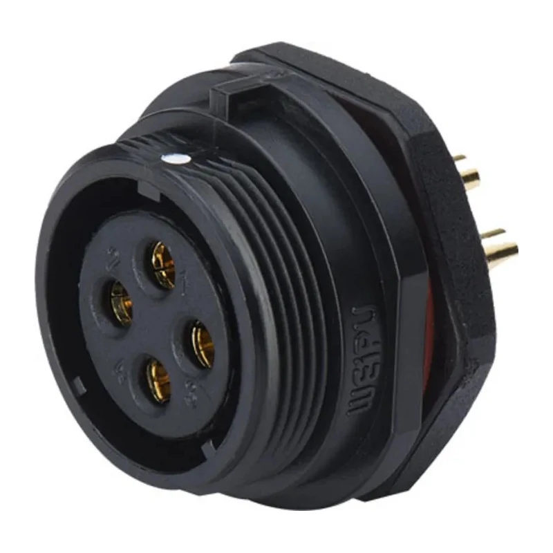 RS PRO Industrial Circular Connector 5 Contacts Front Mount Socket Female IP68 500V 10A 124-6673