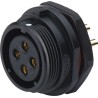 RS PRO Industrial Circular Connector 5 Contacts Front Mount Socket Female IP68 500V 10A 124-6673