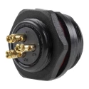 RS PRO Industrial Circular Connector, 3 Contacts, Front Mount Socket, Female, Screw Termination, IP68, 500V, 10A 124-6672