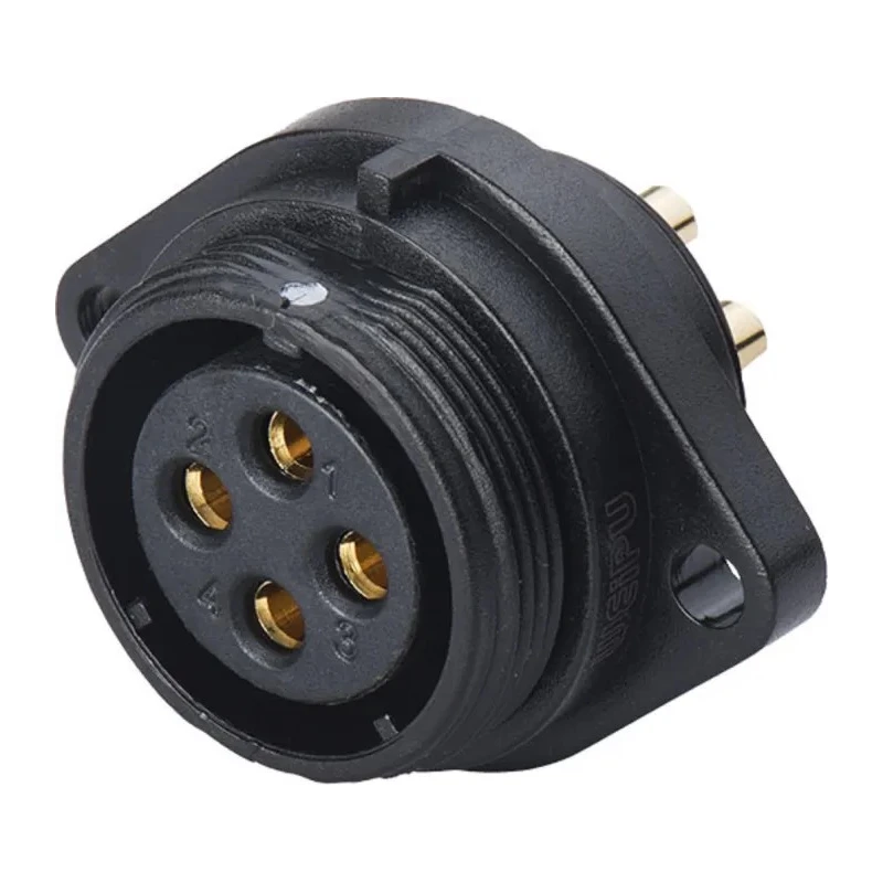 RS PRO Circular Connector, 5 Contacts, Flange Mount, Socket Female, IP68, 10A, 500V, Threaded Mating, Polyamide 66 124-6679
