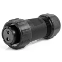 RS PRO Industrial Circular Connector, 2 Contacts, Female Cable Plug, IP68, 500V, 10A, Threaded Mating, Polyamide 66 124-6683