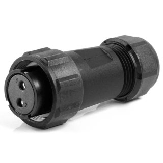 RS PRO Industrial Circular Connector, 2 Contacts, Female Cable Plug, IP68, 500V, 10A, Threaded Mating, Polyamide 66 124-6683