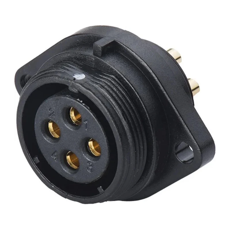 RS PRO Industrial Circular Connector, 3 Contacts, Flange Mount, Socket Female, 10A, 500V, IP68, Polyamide 66 Shell 124-6678