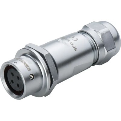 RS PRO Circular Connector Cable Mount Socket Female 3 Contacts M12 Push Pull IP67 250V 13A 124-6697