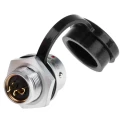 RS PRO Circular Connector, 2 Contacts, Front Mount, M12 Socket Female, IP67, 250V, 13A, Chrome Plated Brass Housing 124-6705
