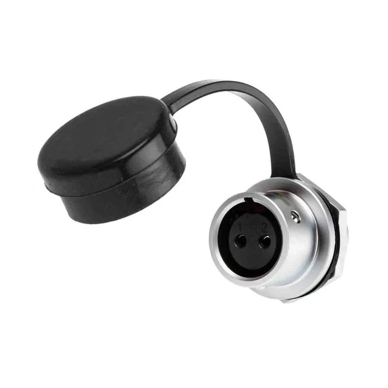 RS PRO Circular Connector, 2 Contacts, Front Mount, M12 Socket Female, IP67, 250V, 13A, Chrome Plated Brass Housing 124-6705