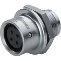 RS PRO Circular Connector Socket, 3 Contacts, Front Mount, M12 Connector, Female, Push Pull, 250V, 13A, IP67 124-6706