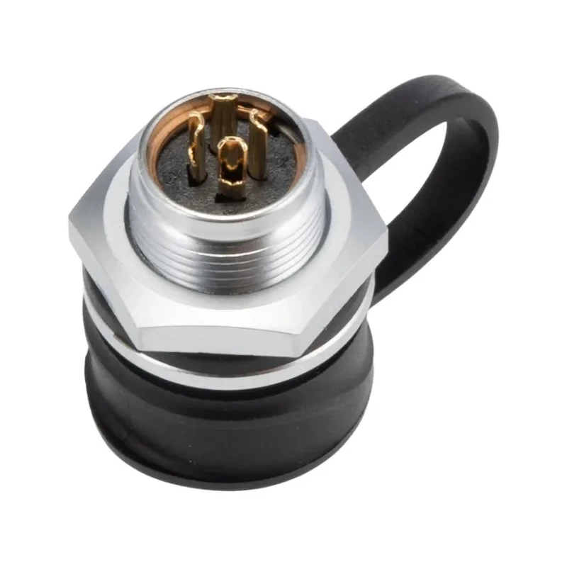 RS PRO Industrial Circular Connector Socket, 4 Contacts, Front Mount, M12 Size, Female, IP67, 5A, 200V, Chrome 124-6707