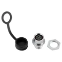RS PRO Industrial Circular Connector Socket, 4 Contacts, Front Mount, M12 Size, Female, IP67, 5A, 200V, Chrome 124-6707