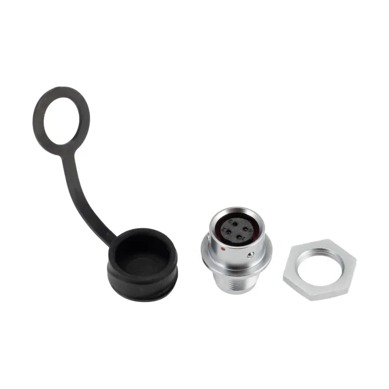 RS PRO Industrial Circular Connector Socket, 4 Contacts, Front Mount, M12 Size, Female, IP67, 5A, 200V, Chrome 124-6707