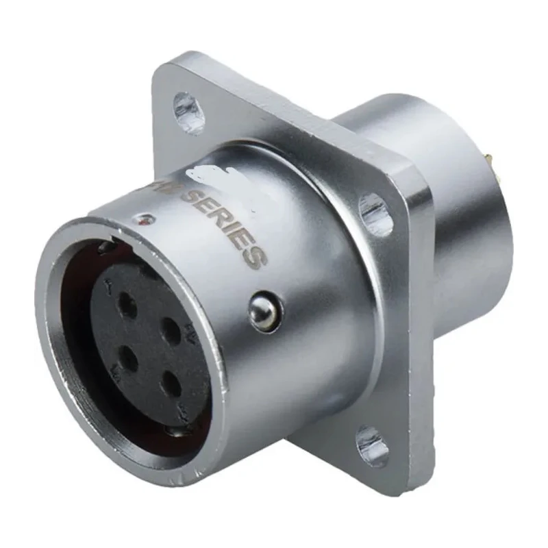 RS PRO Circular Connector, 4 Contacts, Flange Mount, M12 Size, Socket Female, IP67, Push Pull, 200V, 5A, Chrome 124-6711