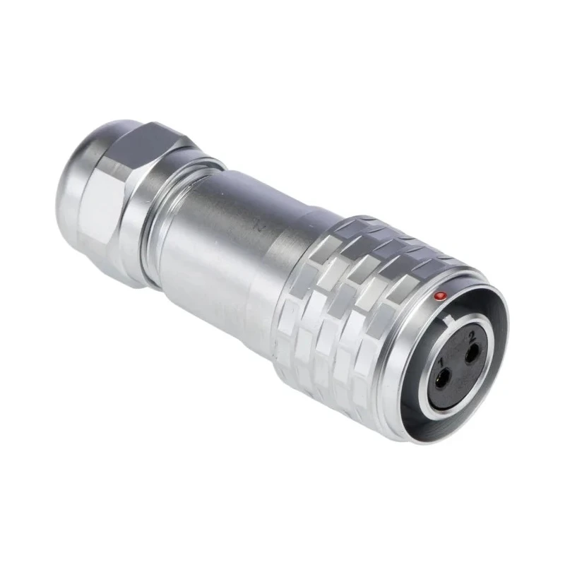RS PRO Industrial Circular Connector M12 Plug Female 2 Contacts Cable Push-Pull IP67 250V 13A 124-6731