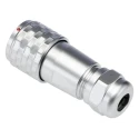 RS PRO Circular Connector, 5 Contacts, Cable Mount, M12 Plug Female, IP67, 180V, 5A, Chrome Plated Brass 124-6734
