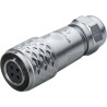 RS PRO Industrial Circular Connector, 4 Contacts, Cable Mount Plug, Male, M12, 5A, 200V, IP67, Push Pull, Chrome 124-6741