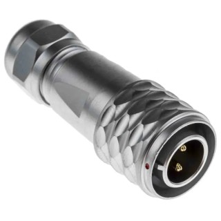 RS PRO Industrial Circular Connector M12, 2 Contacts, Male Plug, Cable Mount, IP67, 250V, 13A, Push-Pull Termination 124-6739