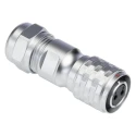 RS PRO Circular Connector, 2 Contacts, Cable Mount, M12 Size, Plug Female, IP67, 250V, 13A, Chrome Plated Brass 124-6735