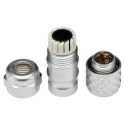 RS PRO Circular Connector, 2 Contacts, Cable Mount, M12 Size, Plug Female, IP67, 250V, 13A, Chrome Plated Brass 124-6735