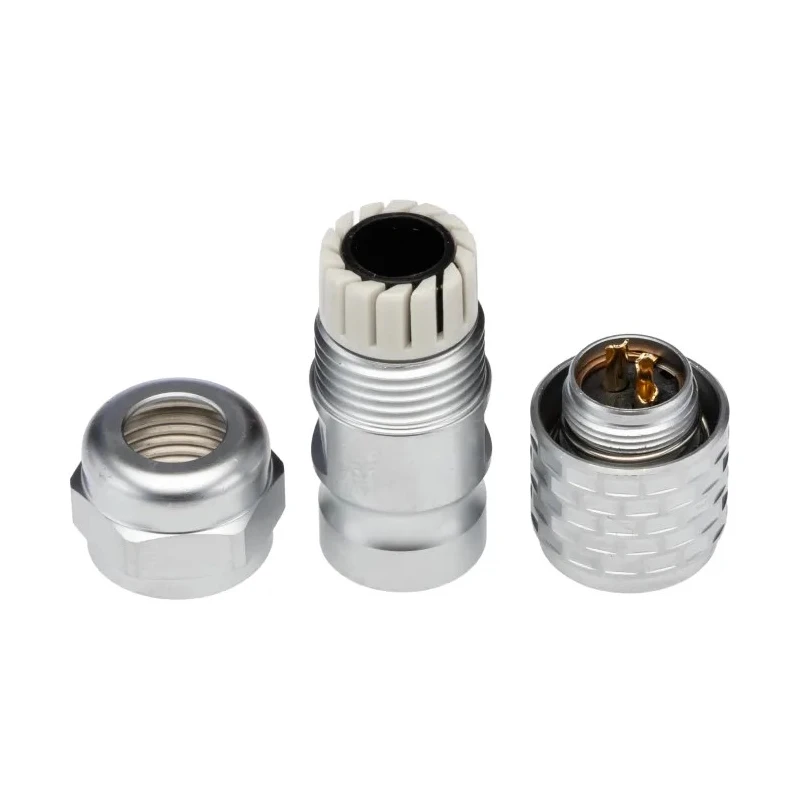 RS PRO Circular Connector, 2 Contacts, Cable Mount, M12 Size, Plug Female, IP67, 250V, 13A, Chrome Plated Brass 124-6735