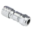RS PRO Circular Connector, 2 Contacts, Cable Mount, M12 Size, Plug Female, IP67, 250V, 13A, Chrome Plated Brass 124-6735