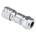 RS PRO Circular Connector, 2 Contacts, Cable Mount, M12 Size, Plug Female, IP67, 250V, 13A, Chrome Plated Brass 124-6735