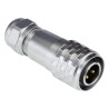 RS PRO Industrial Circular Connector, 3 Contacts, Cable Mount, M12 Size, Plug Male, IP67 Rated, 250V, 13A, Chrome 124-6740