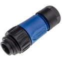 Amphenol Industrial Circular Connector 6 Contacts Cable Standard Plug Male IP67 Ecomate M Series C01610H00601010
