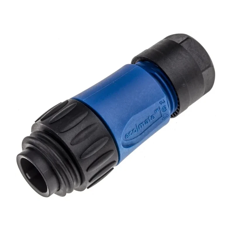 Amphenol Industrial Circular Connector 6 Contacts Cable Standard Plug Male IP67 Ecomate M Series C01610H00601010