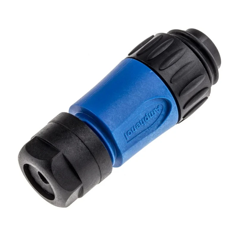 Amphenol Industrial Circular Connector 6 Contacts Cable Standard Plug Male IP67 Ecomate M Series C01610H00601010