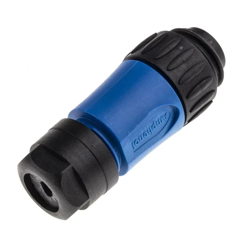 Amphenol Industrial Circular Connector 6 Contacts Cable Standard Plug Male IP67 Ecomate M Series C01610H00600010