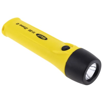 Wolf Safety IECEx/ATEX LED Pocket Torch Yellow 210 lm, 170 mm M-85