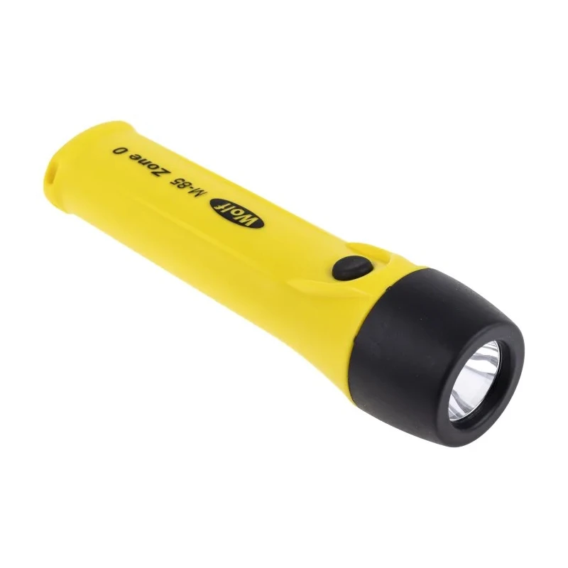 Wolf Safety IECEx/ATEX LED Pocket Torch Yellow 210 lm, 170 mm M-85