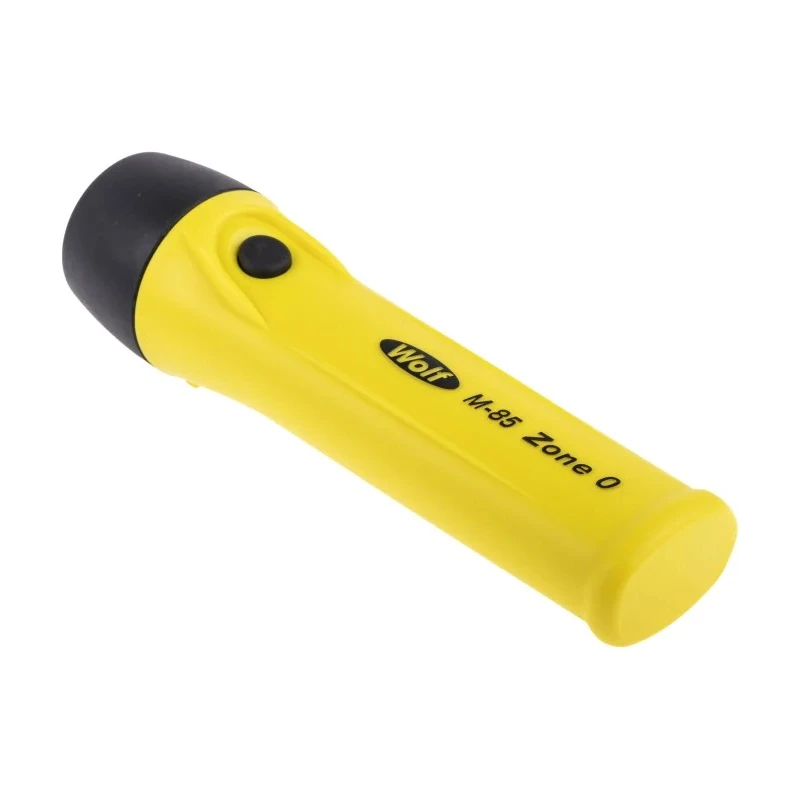Wolf Safety IECEx/ATEX LED Pocket Torch Yellow 210 lm, 170 mm M-85