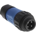 Amphenol Industrial Circular Connector, 3 Contacts, Cable Mount, Plug, Male, IP67, Ecomate M Series C01620H00310010