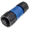 Amphenol Industrial Circular Connector Cable Socket Female 6 Contacts IP67 Thermoplastic Ecomate M Series C01610D00600010