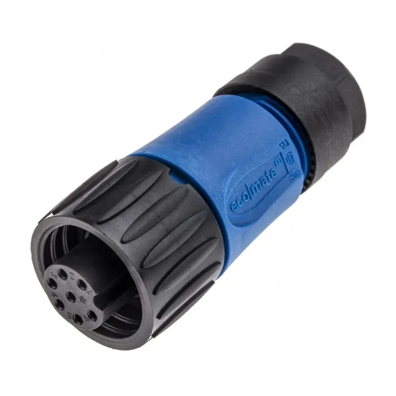 Amphenol Industrial Circular Connector Cable Socket Female 6 Contacts IP67 Thermoplastic Ecomate M Series C01610D00600010