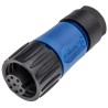 Amphenol Industrial Circular Connector Cable Socket Female 6 Contacts IP67 Thermoplastic Ecomate M Series C01610D00600010