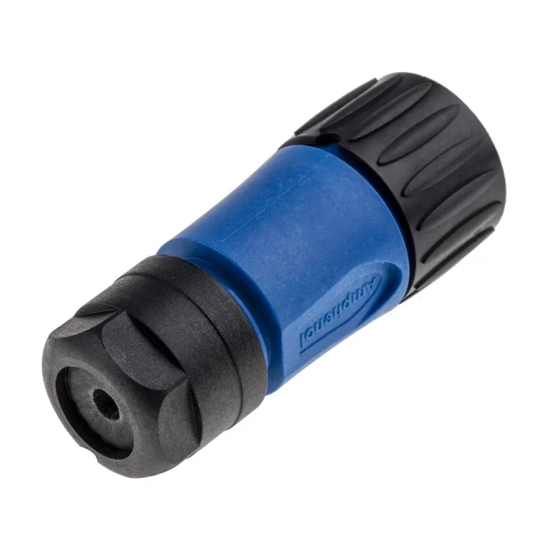 Amphenol Industrial Circular Connector Cable Socket Female 6 Contacts IP67 Thermoplastic Ecomate M Series C01610D00600010