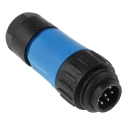 Amphenol Industrial Circular Connector 6 Contacts Cable Standard Plug Male IP67 Ecomate M Series C016 30H006 110 10