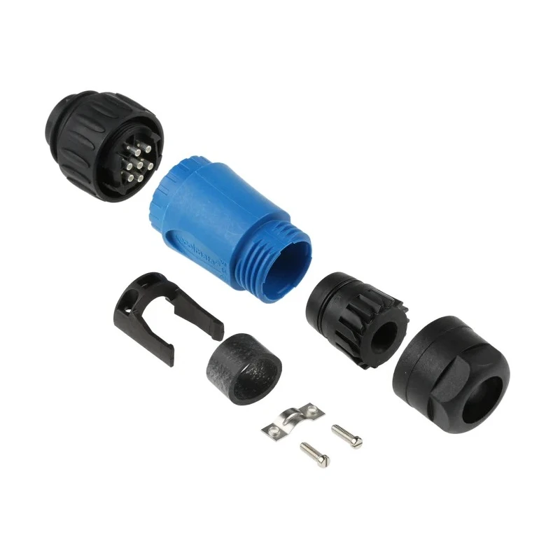 Amphenol Industrial Circular Connector 6 Contacts Cable Standard Plug Male IP67 Ecomate M Series C016 30H006 110 10