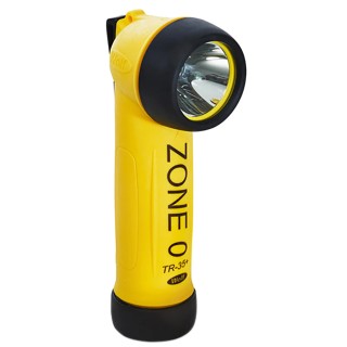 Wolf Safety IECEx/ATEX LED Torch Yellow 130 lm, Thermoplastic Housing, 200 mm Length TR-35+