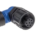 Amphenol Industrial Circular Connector Cable Plug Female 6 Contacts Right Angle IP67 250V 14A Ecomate M C01610F00600010