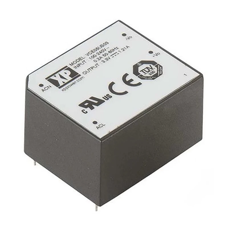 XP Power Switching Power Supply 9V dc, 5W, PCB Mount, Efficiency 78% VCE05US09