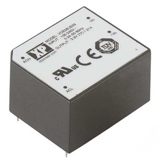 XP Power VCE05US12 Switching Power Supply 12V DC 5W 410mA PCB Mount Class II VCE Series